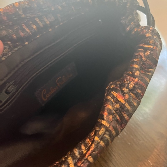 Italian soft metallic clutch bag - Picture 2 of 6